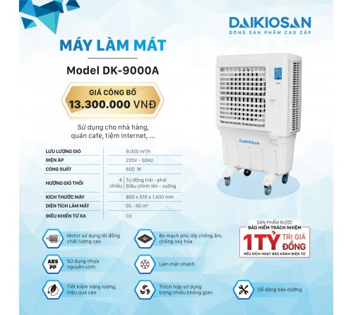 Máy làm mát Daikio DK-9000A